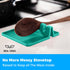 Aqua Green Silicone Spoon Rest for Stove Top with Drip Pad (Two Pack) - Heat-Resistant, BPA-Free Utensil Rest & Spoon Holder for Kitchen Counter -...
