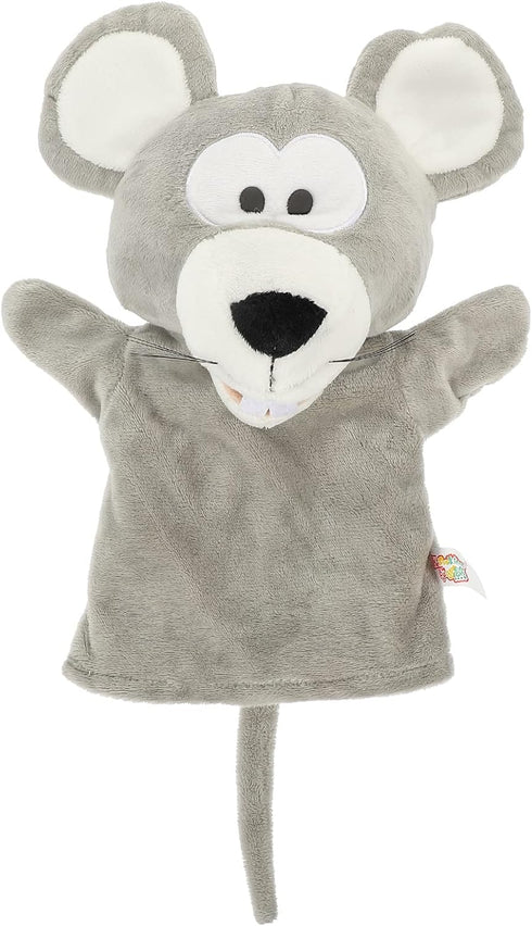 LUOZZY Interesting Hand Puppet Interactive Plush Animal Puppet for Kids Rat Puppet Toy for Storytelling Reading Prop (Gray)...
