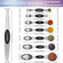 Magnetic Measuring Spoons Set of 8 with Leveler, Stainless Steel Metal Measuring Spoon, Dual Sided for Measuring Dry and Liquid Ingredients, Teasp...