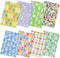 Pack of 8 Easter Fat Squares Polyester Fabric Sheets Bundles, 20" x 20", Assorted 8 Patterns Bunny Chicken Printed Patchwork Fabric Squares Materi...