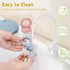 Silicone Baby Fruit Food Feeder Breastmilk Popsicle Mold Set, Baby Teething Toy for Safe Infant Self Feeding, Baby Food Freezer Tray with Lid for ...