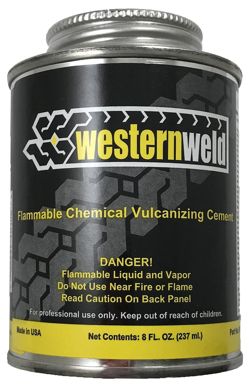 Clear All Purpose Tire Repair Vulcanizing Cement Brush Top Can 8 oz...