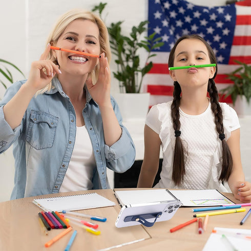 2Pcs Phone Loop Finger Holder, Silicone Phone Grip Phone Finger Strap Stand Universal Portable Finger Kickstand for Most Smartphones (2pcs-Green/N...