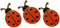 3-Piece LadyBug Lady Bug Pride Lapel Pin Hat Pin & Tie Tack Set with Clutch Back by Novel Merk...
