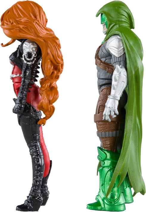 McFarlane Toys - Spawn Page Punchers 2pk She Spawn and Curse 3in Action Figures with Comic...