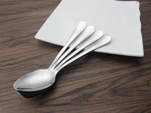 KINGSUPER Stainless Steel Table Soup Spoon(Set of 6)...
