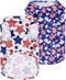 CuteBone 4th of July Dog Shirts 2-Pack Soft Pet Clothes Breathable Summer Vest for Small Puppy and Stretchy Cat Apparel 2BX13XL...