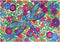 DIZAKIM Special crystal diamond painting set, dragonfly bush art, easy DIY diamond art craft, home decoration 12x16 inches...