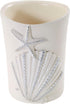 Avanti Linens - Tumbler, Countertop Organizer, Seashell Inspired Bathroom Accessories, Guest Bathroom Essentials (Sequin Shells Collection)...