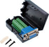 Oiyagai DB15 3+9 D-SUB VGA Female 3Row 15Pin Connector Adapter with Nut Terminal Breakout Board Connector Signal Module with Case Free Welding...