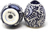 Encantada Handmade Hand-Painted Authentic Mexican Pottery, Salt and Pepper Shaker Set, Blue Flower (MC085F-K2)...
