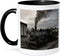 3dRose mug_173601_4 Photo of a steam engine - Two Tone Black Mug, 11oz...