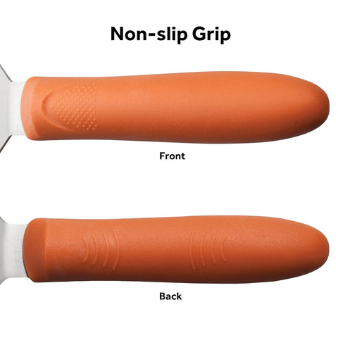 Winco 5" x 3" Cool Touch Handle Griddle Turner/Spatula for Burgers and Steaks...