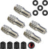 25mm Double Seal Valve Stem Caps,Valve Stem Extenders High Pressure Inflate/Flow Through Valve Stem Caps Tire Caps for High Pressure Cars, Trucks,...