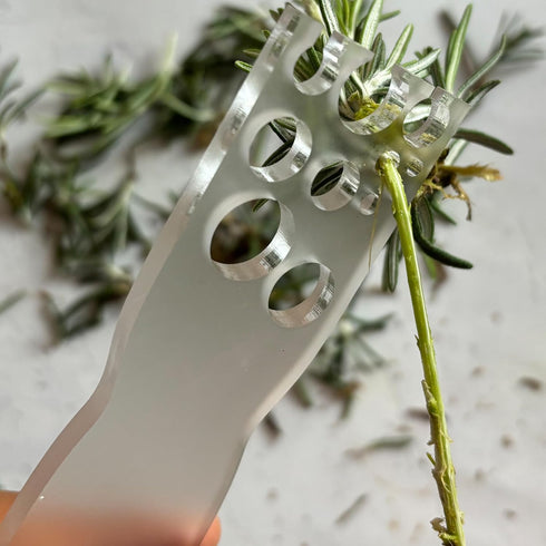 Efficient Herb Stripper & Leaf Separator, 11 Hole Kitchen Tool for Kale, Thyme, Rosemary and More, Easy-to-Use for Home Cooks & Chefs...