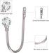 Curtain Holdback, 2pcs Wall Mounted Drapery Tiebacks with Clear Crystal Ball, Heavy Duty Metal Decorative Window Drapery Curtain Holder Curtain Ho...