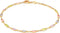 Barzel 18K Gold Plated Baguette Multi Stone Crystal Bracelet For Women, 7.5 Inches - Made In Brazil...