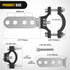 Nilight Motorcycle Light Bar Tube Clamp Bracket Fit from 0.7 to 1.2Inch Round Tube Mounting Brackets Offroad LED Light Pods Front Fork Lights Roof...
