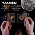 YASMEN 45 Pieces Stickers for Kids, Transparent Golden Astrology Sticker Pack, Resin Stickers DIY Craft Kits for Scrapbooking Bullet Journal Lapto...