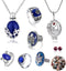 UoYu 28 pcs The Vampire Diaries Jewelry Sticker Set Elena Gilbert Opening Vervain Locket Pendant Necklace Sapphire Crystal Daylight Family Vampire...