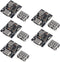 5pcs Type-C USB 5V 2A Boost Converter Step-Up Power Module Lithium Battery Charging Protection Board Display USB for DIY (Not Welded)...
