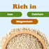 Food to Live Organic Hulled Sesame Seeds, 8 Ounces – Whole Raw White Sesame Seeds, Non-GMO, Kosher, Vegan, Unroasted, Bulk. High in Iron, and Calc...