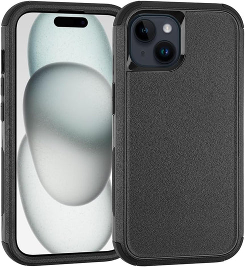 Phone Case for iPhone 15 Plus, 3 in 1 Heavy Duty Drop Protection Shockproof Military Protective Tough Durable Cover Case for iPhone 15 Plus 6.7 in...