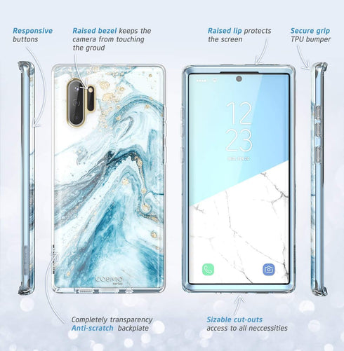 i-Blason Cosmo Series Case for Galaxy Note 10 Plus/Note 10 Plus 5G 2019 Release, Blue...