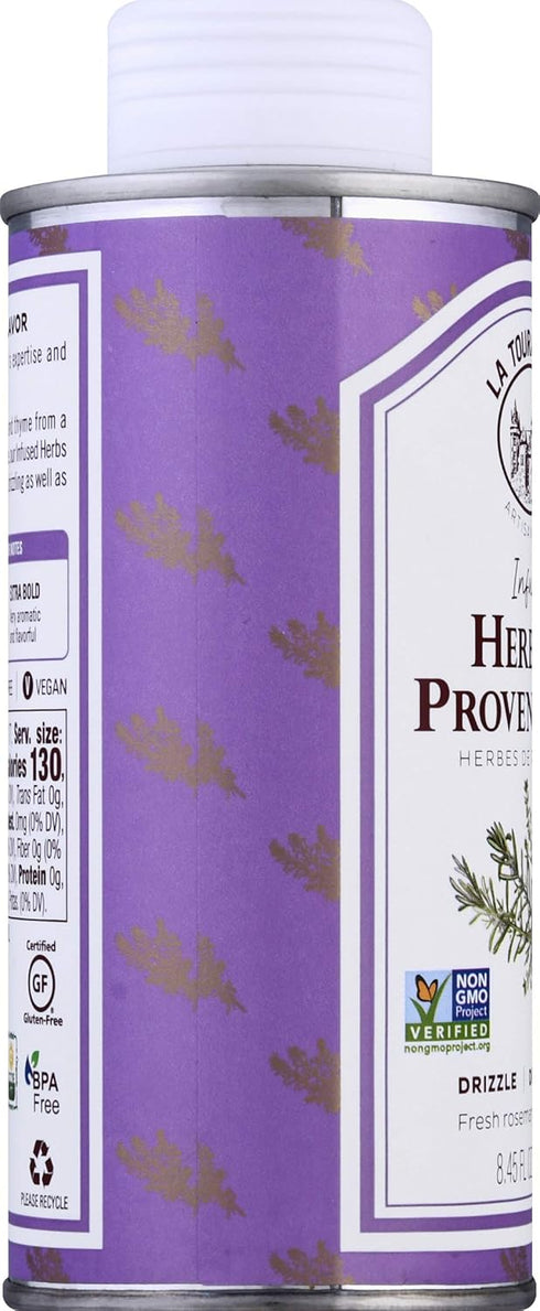 La Tourangelle Herbs De Provence Infused Sunflower Oil, High-Oleic Oil for Cooking, Vinaigrettes & Dipping Sauces, 8.45 fl oz...