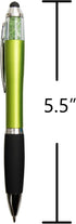Stylus Pens for Touch Screens, Medium Point Pens with Crystals for Women and Kids Black Ink Pen with Stylus Ballpoint Pens with Comfort Grip for T...