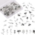 OLYCRAFT 135pcs Flower Theme Resin Fillers Charms Rose Plum Blossom Alloy Cabochons Alloy Epoxy Resin Supplies Nail Art Decorations for Resin Jewe...