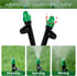 30PCS Drip Irrigation Misting Drippers with Lock Barbed for 1/4" Irrigation Tubing Leak-proof Adjustable Drip Irrigation Spray Emitters 6" Sturdy ...