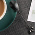 AnSaw Elegant Black Leaf Coffee Spoons - 10-Piece, 4.7" Mini Stainless Steel Espresso & Dessert Tea Spoons, Perfect for Demitasse & Small Servings...