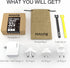 USB C Charger, MANTO 30W 2 Port PD Fast Charger with 20W USB-C Power Adapter, Foldable International Travel Adapter with UK US EU Australia Plug f...