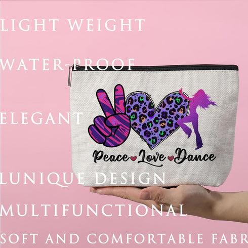 Dance Bag Dance Gifts Dance Stuff Makeup Bag Graduation Mothers Day Birthday Dance Teacher Gift Recital Gift for Women Dance Lover Coach Teacher D...