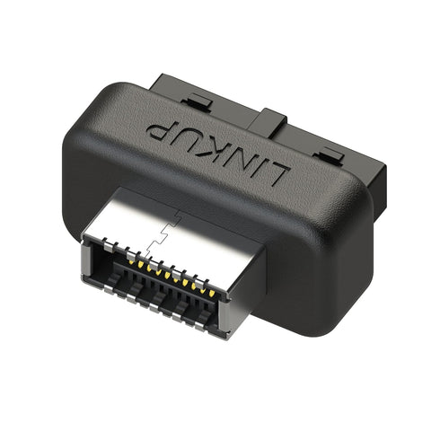 LINKUP - USB-C Front Panel Adapter - Converts Motherboard 3.0/3.1 IDC20 19-Pin Header to Type-C (A-Key) - Designed for All USB-C Devices - Solid C...