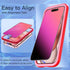 2 PACK Compatible with iPhone 14 Pro Max Privacy Screen Protector 25 Degree Anti Spy Tempered Glass Easy Installation Frame Gradient colorful anti...