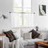 MRTREES White Sheer Curtains 34 x 24 inch Length Kitchen Tier Short Curtains Light Filtering Rod Pocket Voile Cafe Curtains for Basement Bathroom ...
