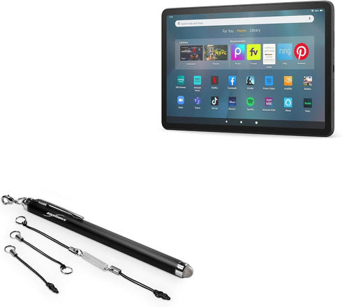 BoxWave Stylus Pen Compatible with Amazon Fire Max 11 (2023, 13th Gen) - EverTouch Capacitive Stylus, Fiber Tip Capacitive Stylus Pen - Jet Black...