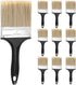 10 Ea 4 Inch Paint Brushes, Home Wall Trim House Paintbrush Bulk with Treated Plastic Handle, Cheap Paint Brushes for Wall Decor...