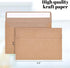 HANSGO 50PCS Kraft Envelopes, 6.3" x 4.3" Gift Card Holders Invitation Envelopes for Wedding Postcards Greeting Cards Mailings Holidays...