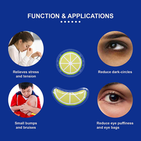 Gel Ice Pack Reusable Cooling Eye Pads and Under Patches,Eye Hot Cold Treatment for Redness,Pain Relief Relax...