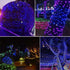 Solar String Lights, 2PACK 33ft 100 LED Blue Copper Wire Lights, Waterproof Fairy Decoration Starry String Lights - 8 Modes, Indoor/Outdoor for Ga...