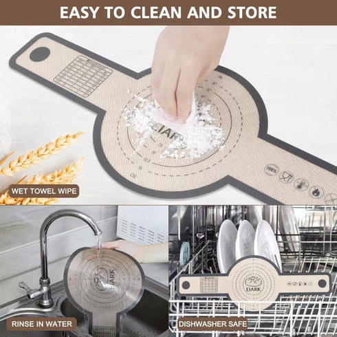 Silicone Bread Sling Oval and Round for Dutch Oven, 2 PCS Non-Stick & Easy Clean Reusable Silicone Bread Baking Mat with Extra Long Handles, Easy ...