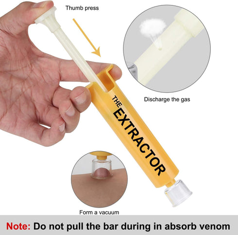 Snake Bite Kit, Bee Sting Kit, Emergency First Aid Supplies, Venom Extractor Suction Pump, Bite and Sting First Aid for Hiking, Backpacking and Ca...
