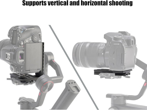 Fotga L-Shape Bracket Vertical Camera Quick Release Mount Plate for Zhiyun Crane 2 3 LAB Weebill 2 3 Weebill-S for DJI Ronin SC2 RS2 Gimbal Stabil...