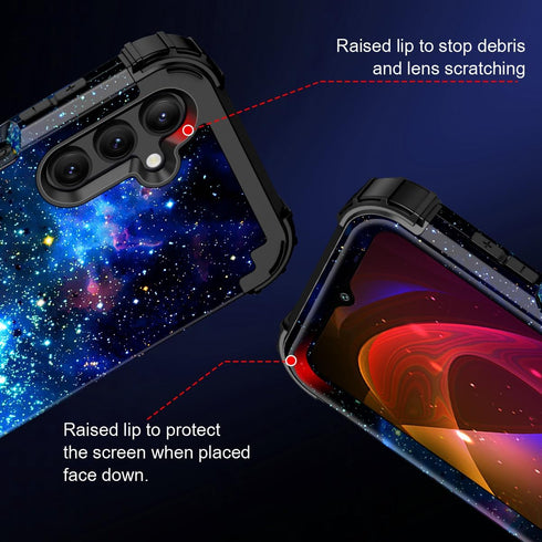 Miqala for Galaxy A15 5G Case,Glow in The Dark Three Layer Heavy Duty Shockproof Full Body Protection Hard Plastic Bumper+Soft Silicone Protective...