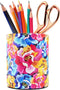 Flower Pencil Holder for Women, Floral Pen holder for desk cute, Desk Organizer for Pen...