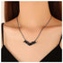 Gothic Bat Necklace Choker Flying Bat Pendant Necklace Punk Vampire Bat Necklace Halloween Bat Choker Necklace Jewelry for Women and Teen Girls...