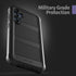 ENCASED FalconShield Designed for Samsung Galaxy S23 FE Case with Tempered Glass Screen Protector - Protective Full Body Phone Case (Black)......